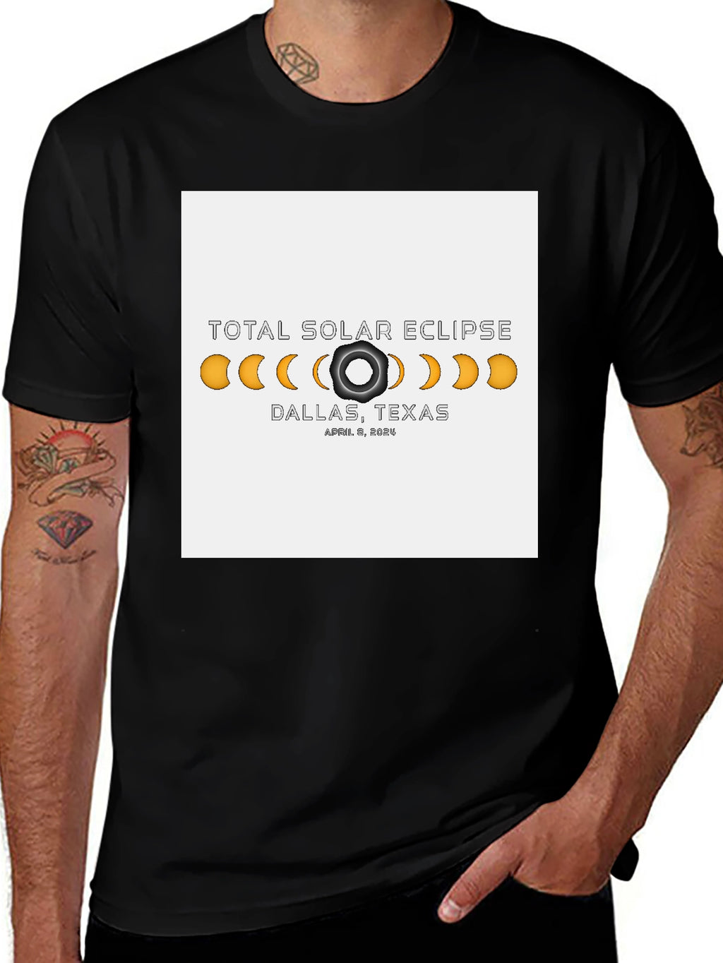 Total Solar Eclipse Dallas Texas April 8 2024 T-Shirt