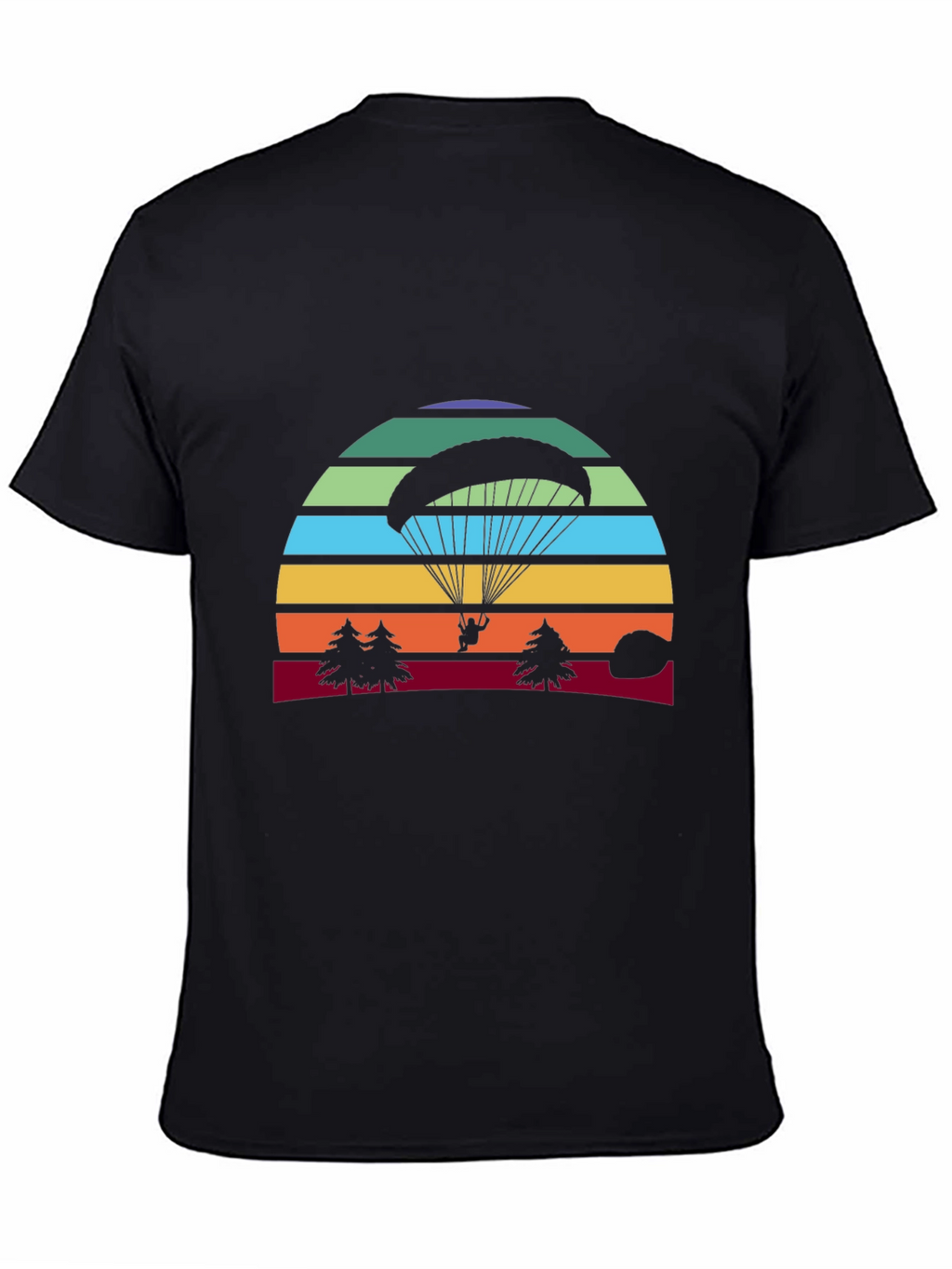 Paragliding Sunset T-Shirt - Adventure Graphic Tee