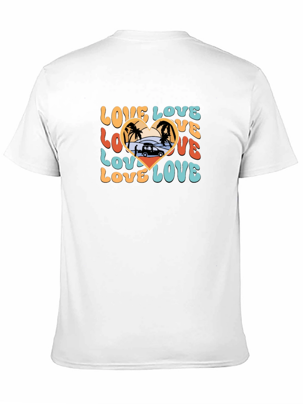 Retro Love Beach Van T-Shirt