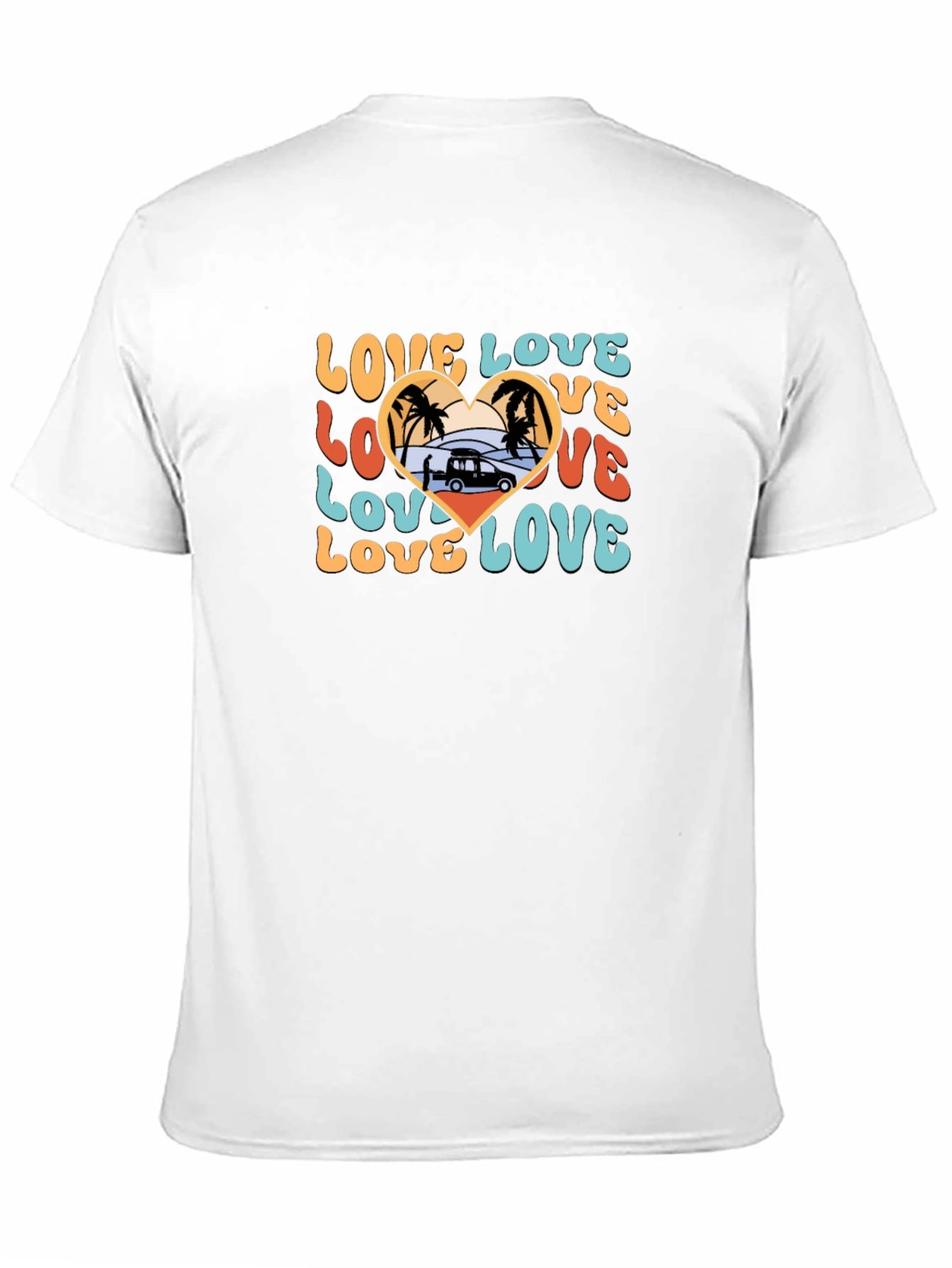 Retro Love Beach Van T-Shirt