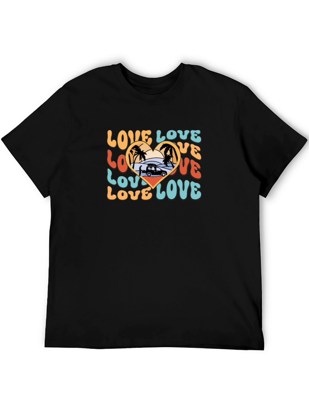 Retro Love Beach Van T-Shirt