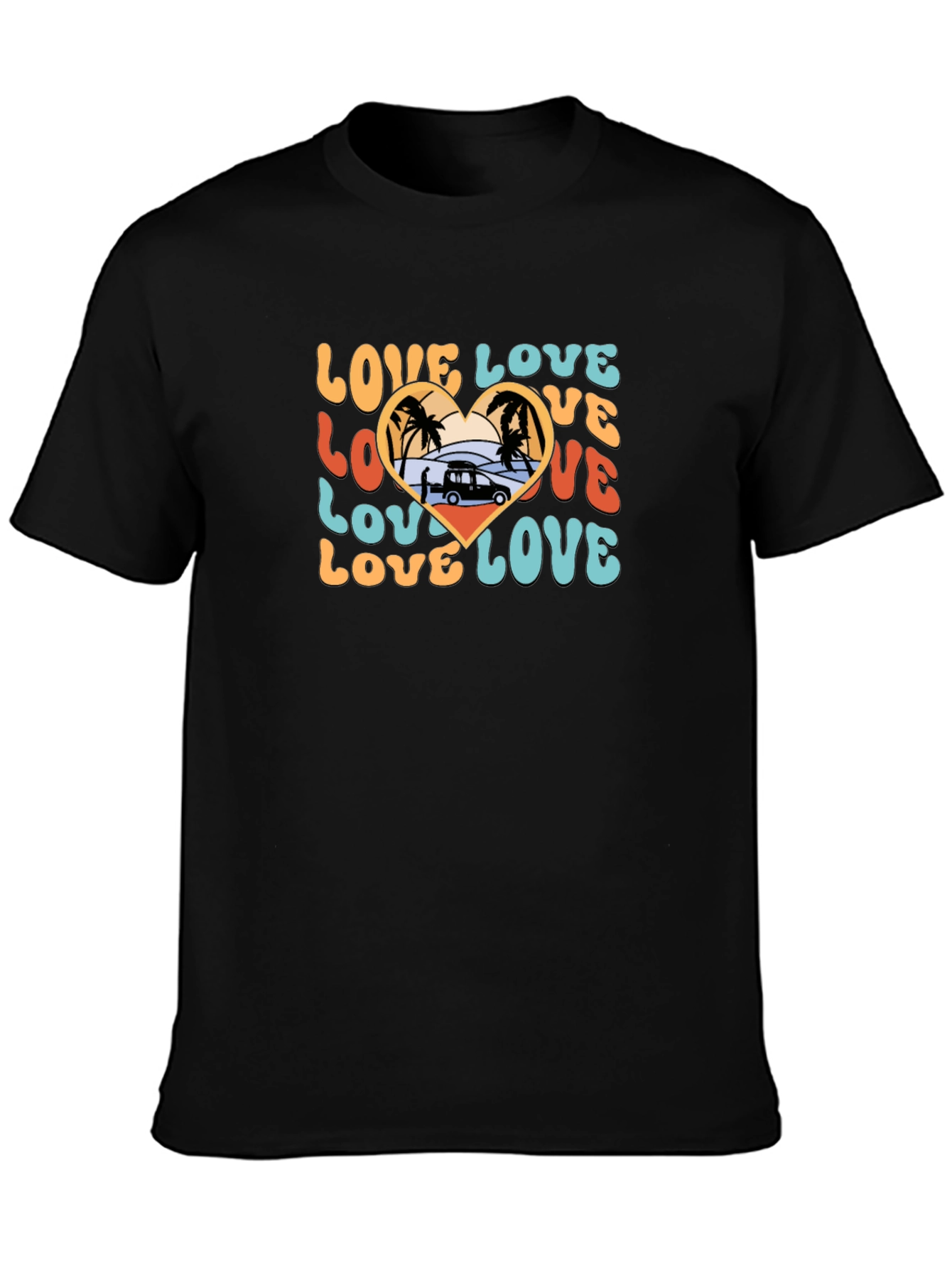 Retro Love Beach Van T-Shirt