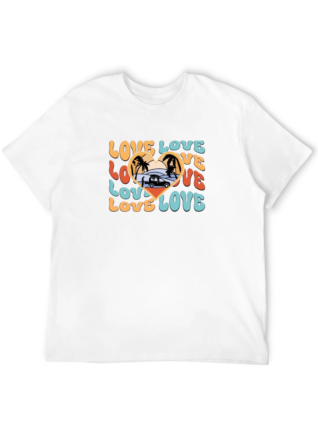 Retro Love Beach Van T-Shirt