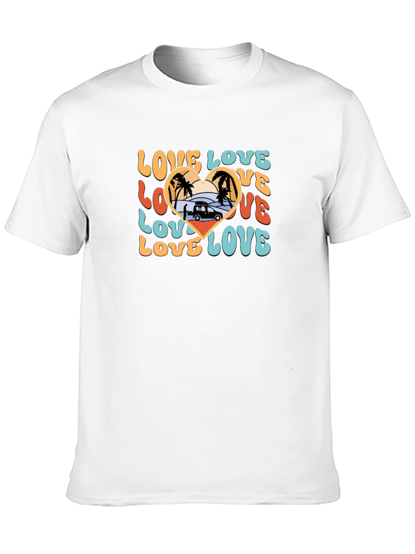 Retro Love Beach Van T-Shirt