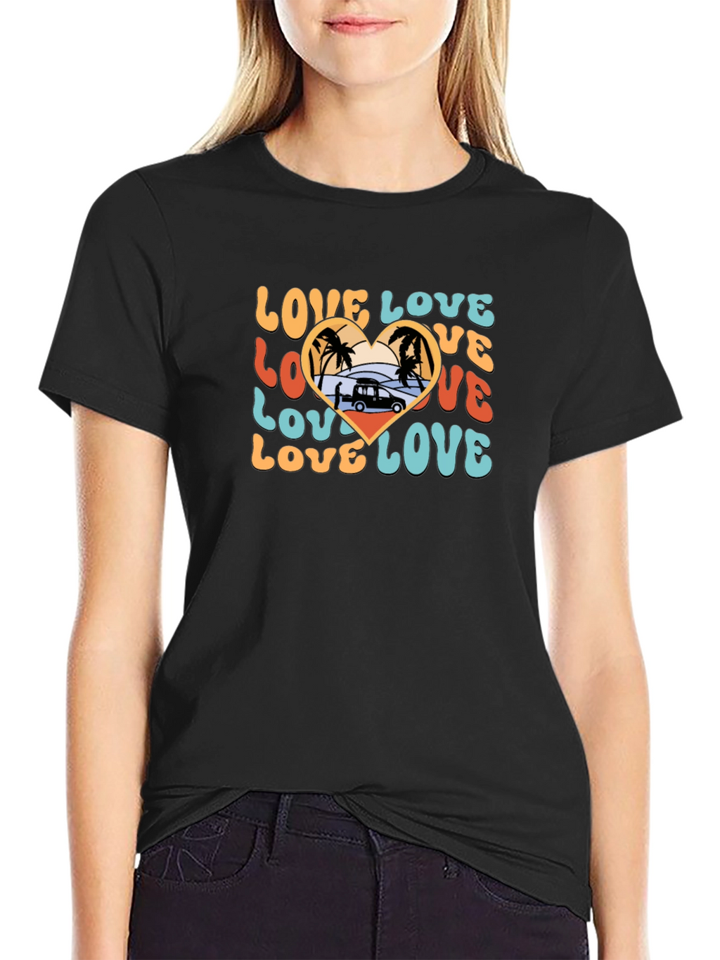 Retro Love Beach Van T-Shirt