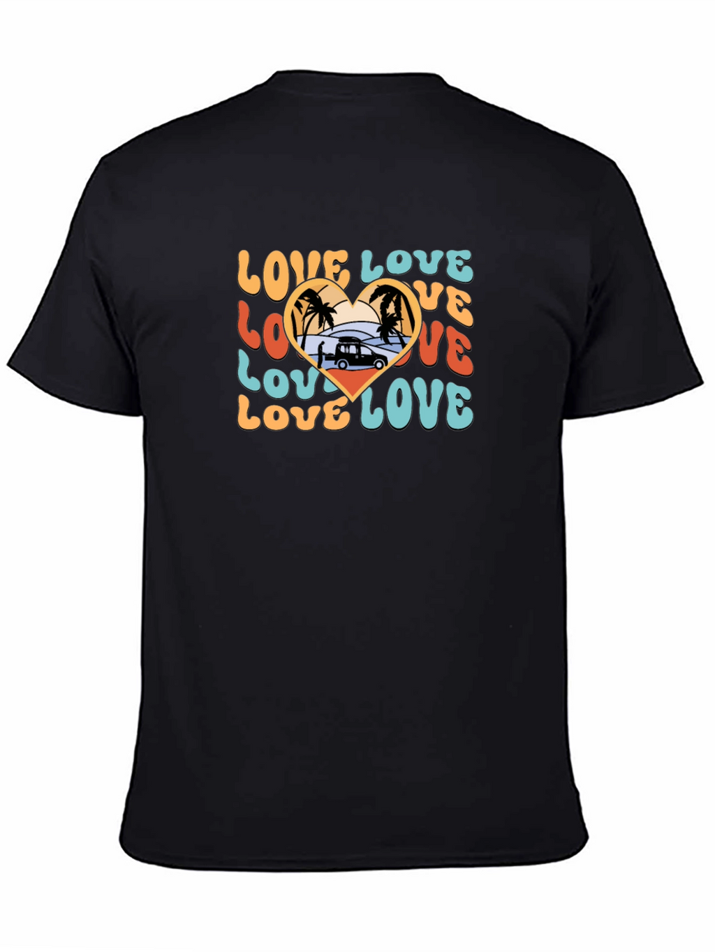 Retro Love Beach Van T-Shirt