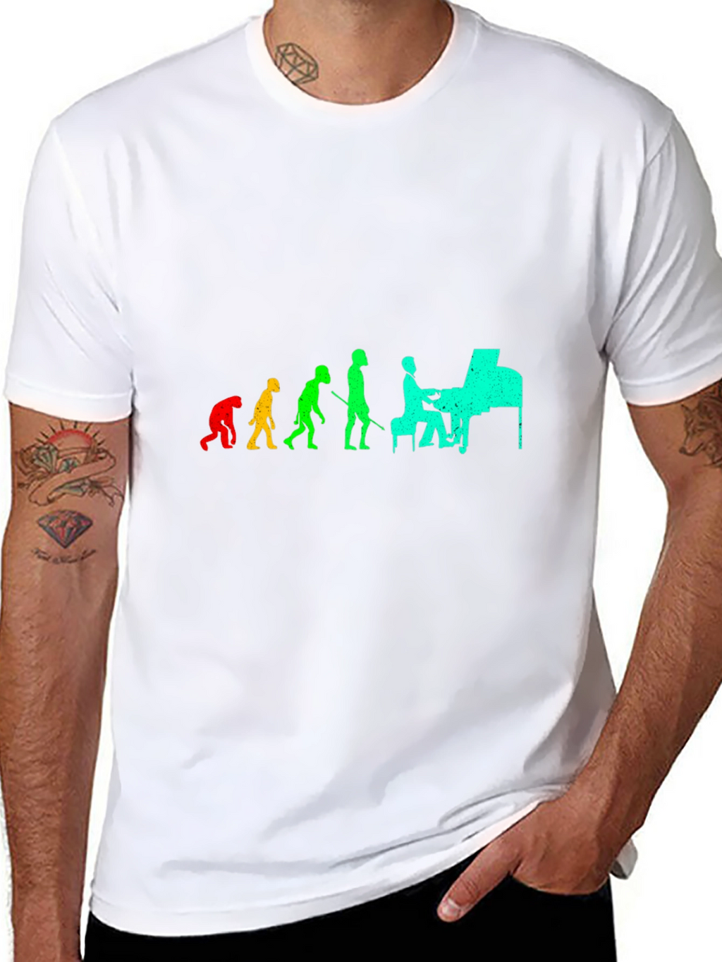 Evolution of Piano Black T-Shirt