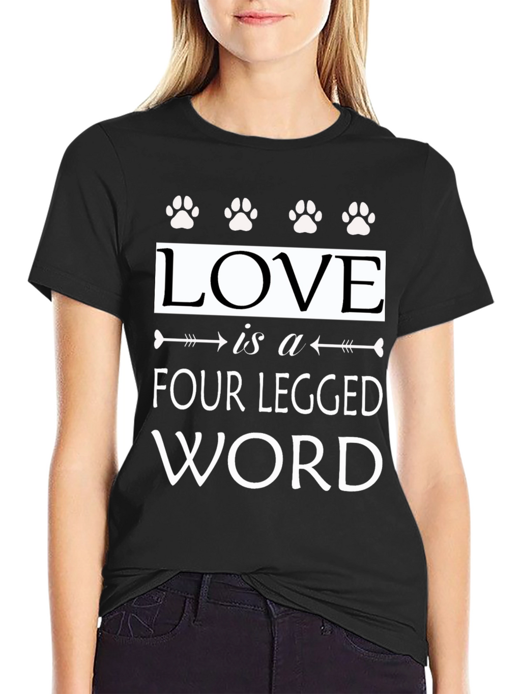 Love Is A Four Legged Word Graphic T-Shirt