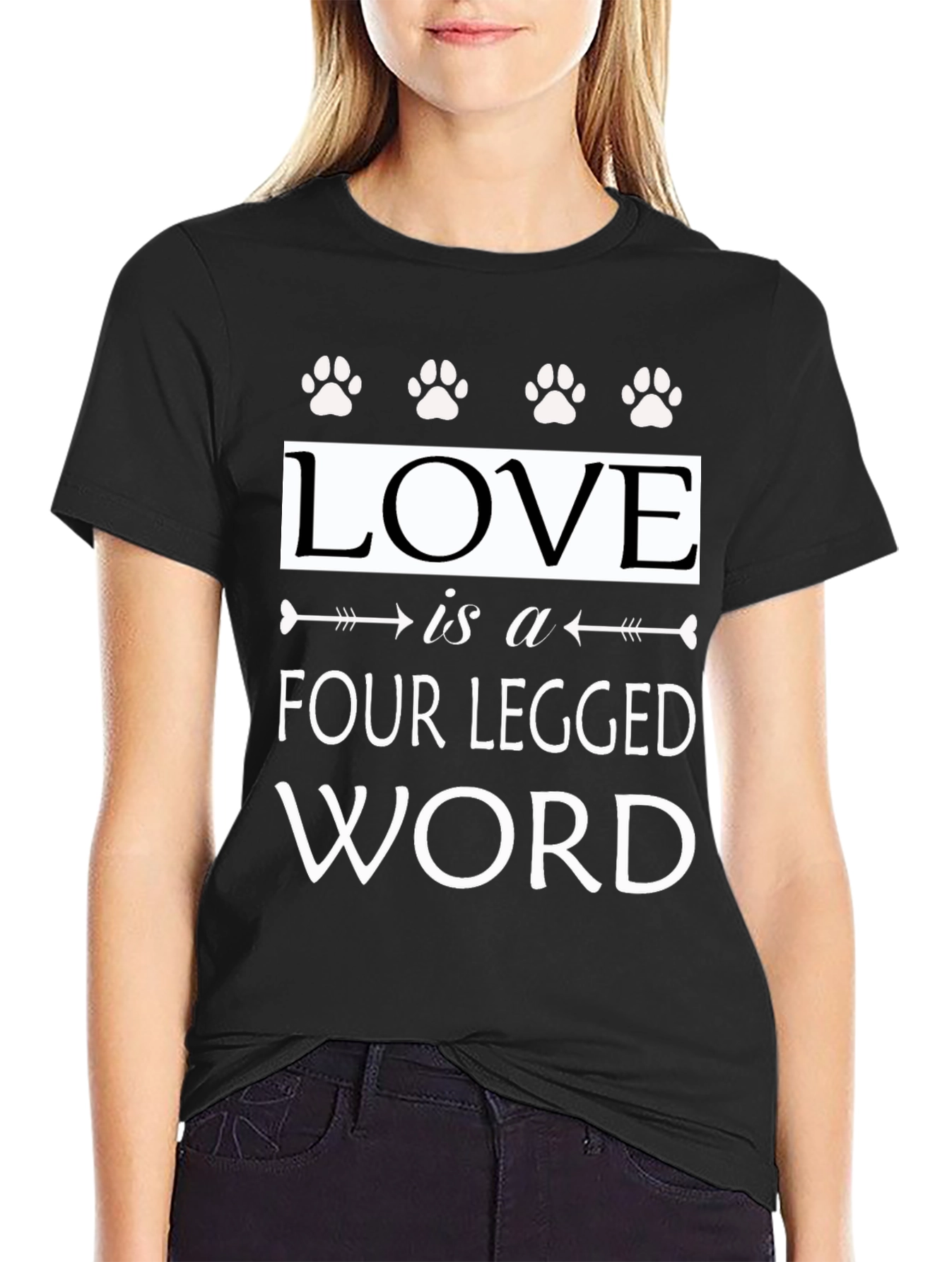 Love Is A Four Legged Word Graphic T-Shirt