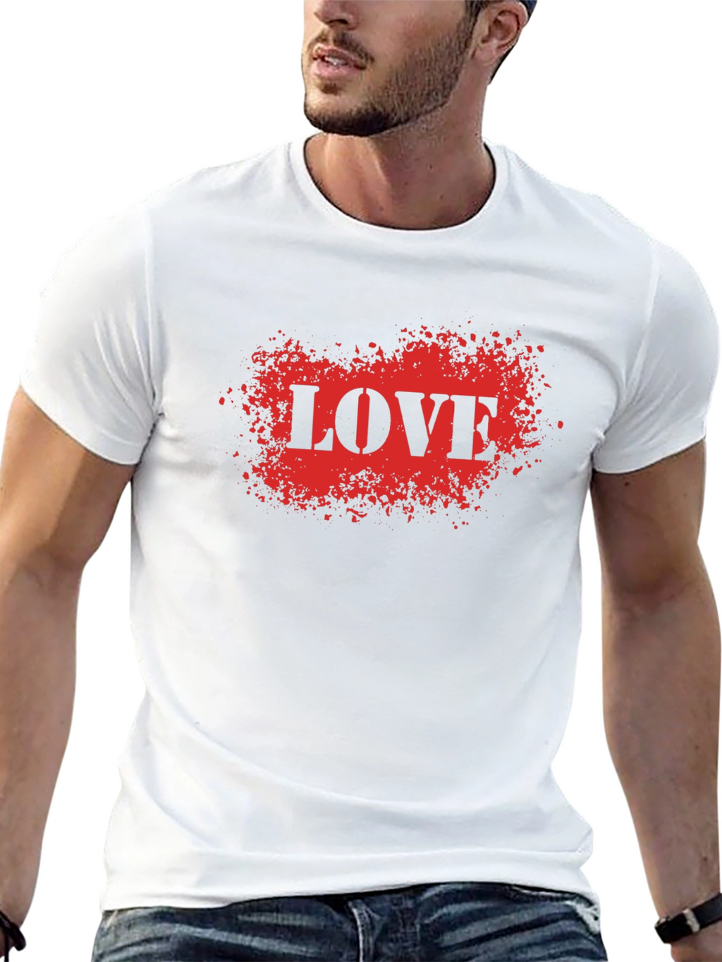LOVE Graphic Tee - Black Short Sleeve
