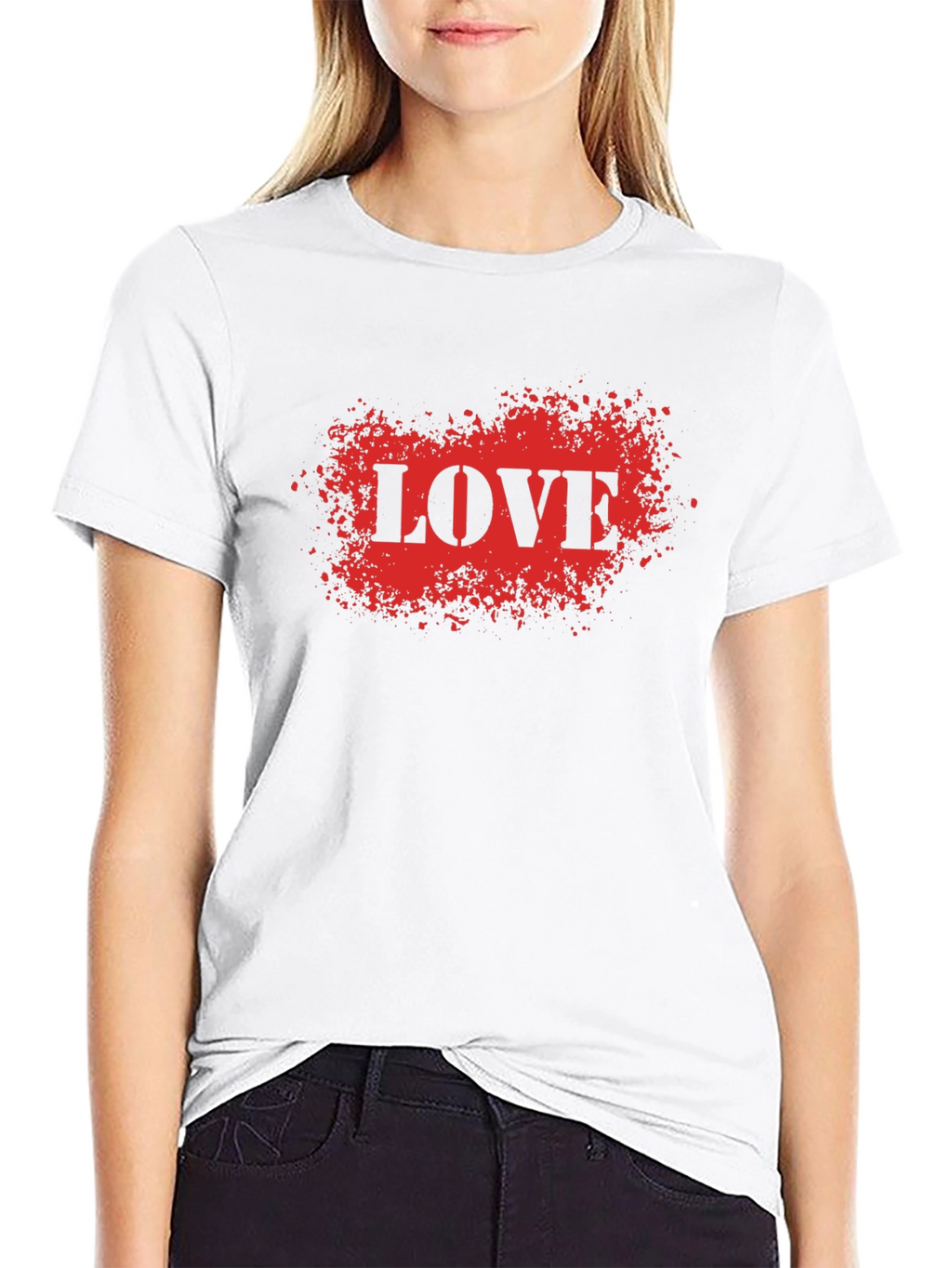 LOVE Graphic Tee - Black Short Sleeve