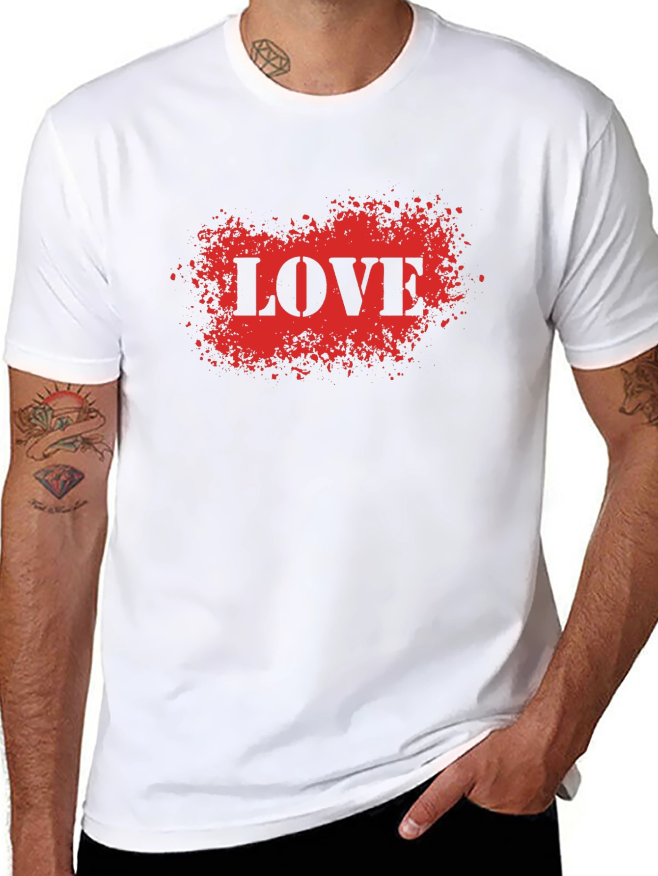LOVE Graphic Tee - Black Short Sleeve