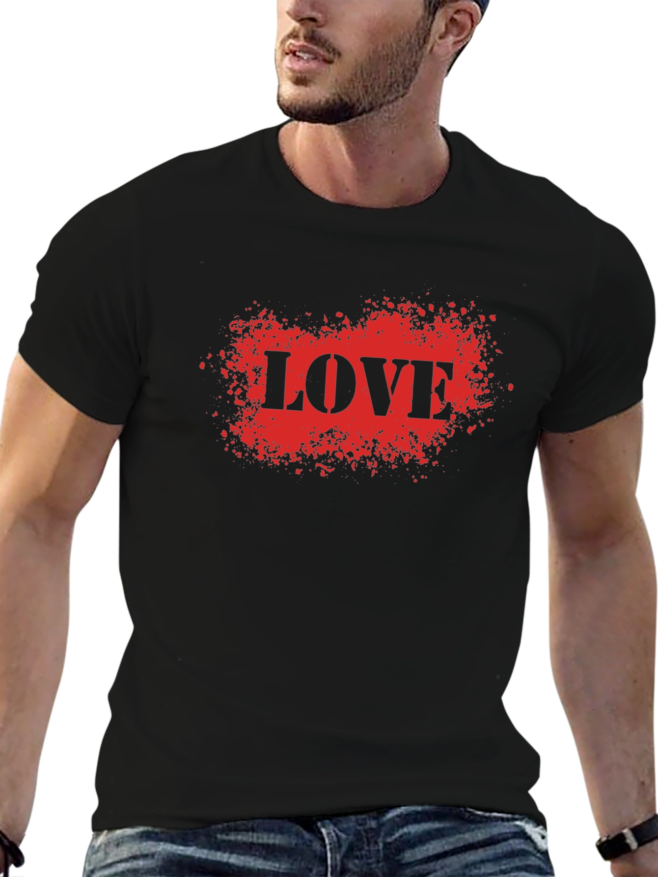 LOVE Graphic Tee - Black Short Sleeve