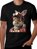 Bunny Firefighter Graphic T-Shirt