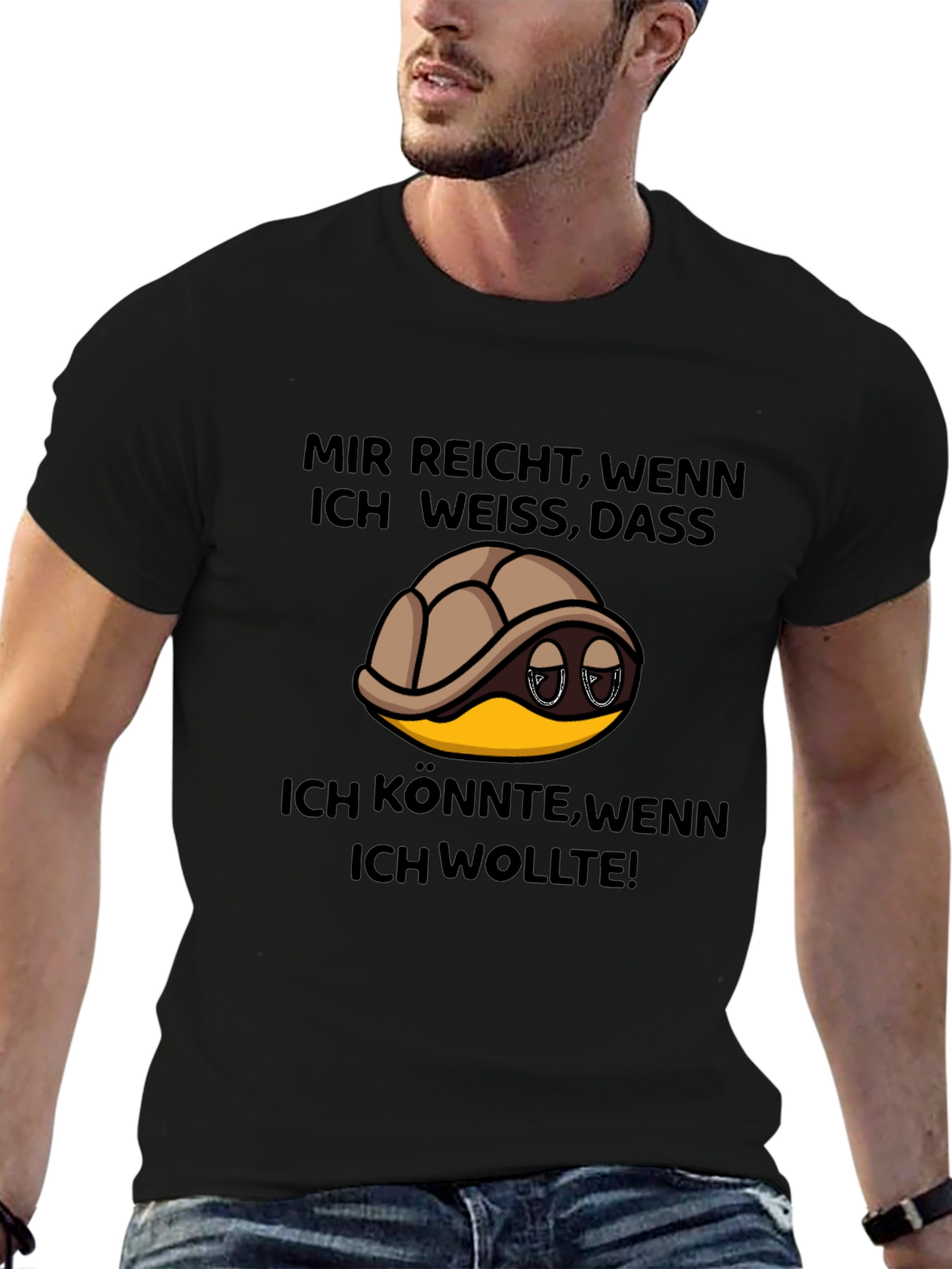 Turtle German Slogan T-Shirt