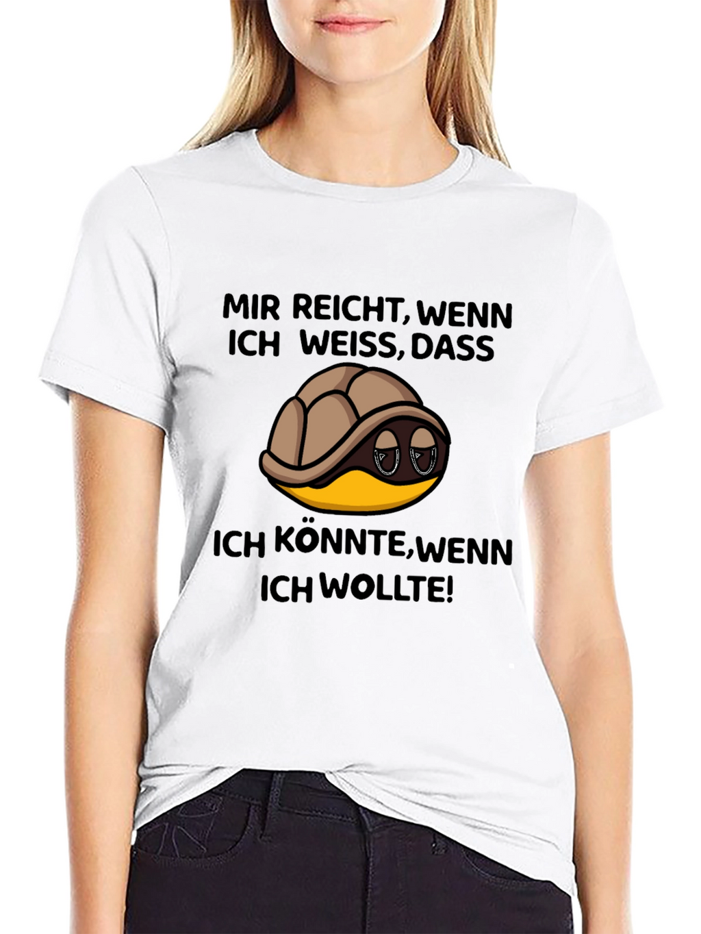 Turtle German Slogan T-Shirt