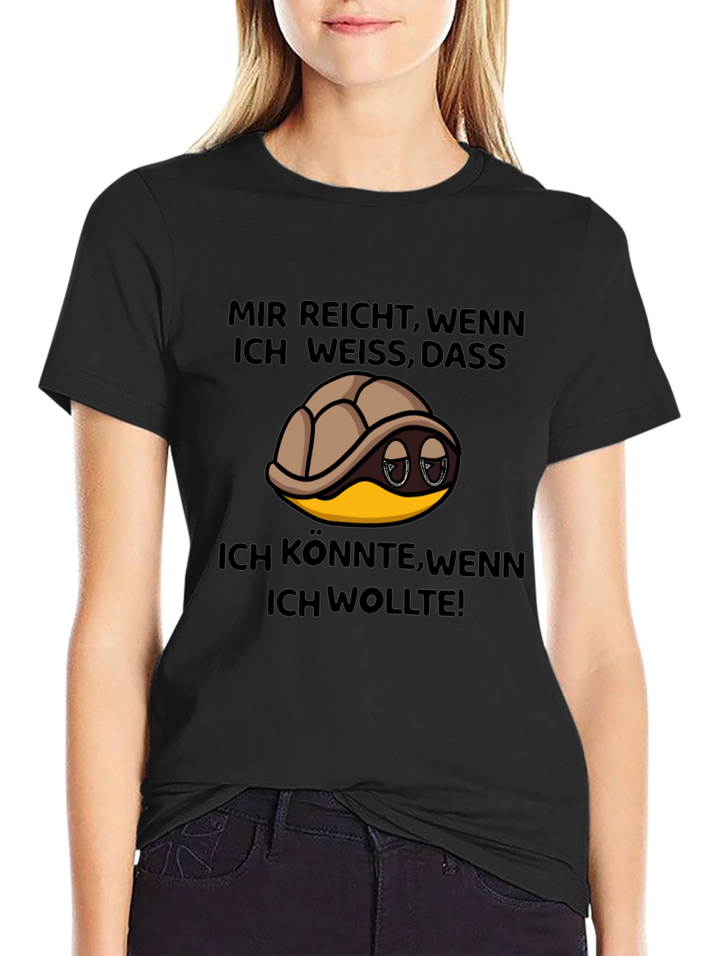 Turtle German Slogan T-Shirt