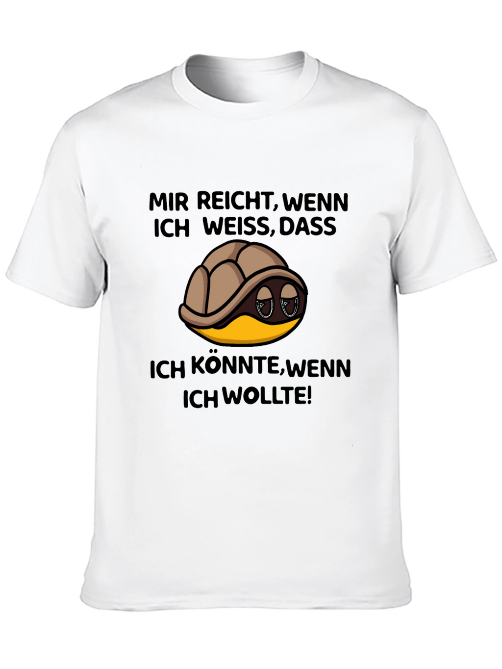 Turtle German Slogan T-Shirt