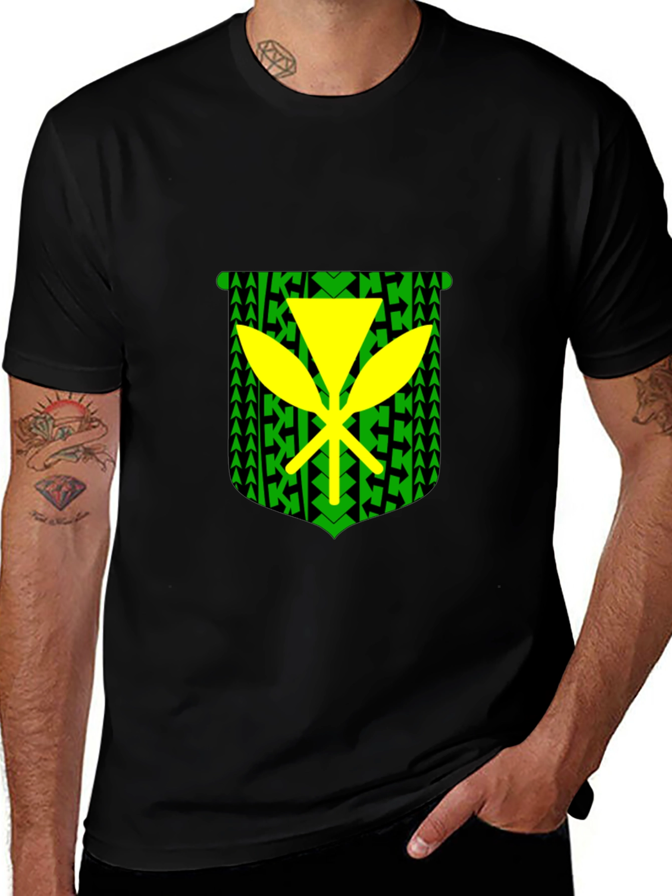 Tribal Hawaiian Canoe Paddle T-Shirt