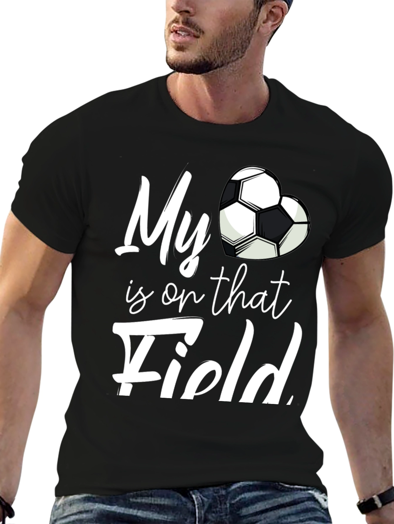 My Heart is on That Field Soccer Fan T-Shirt
