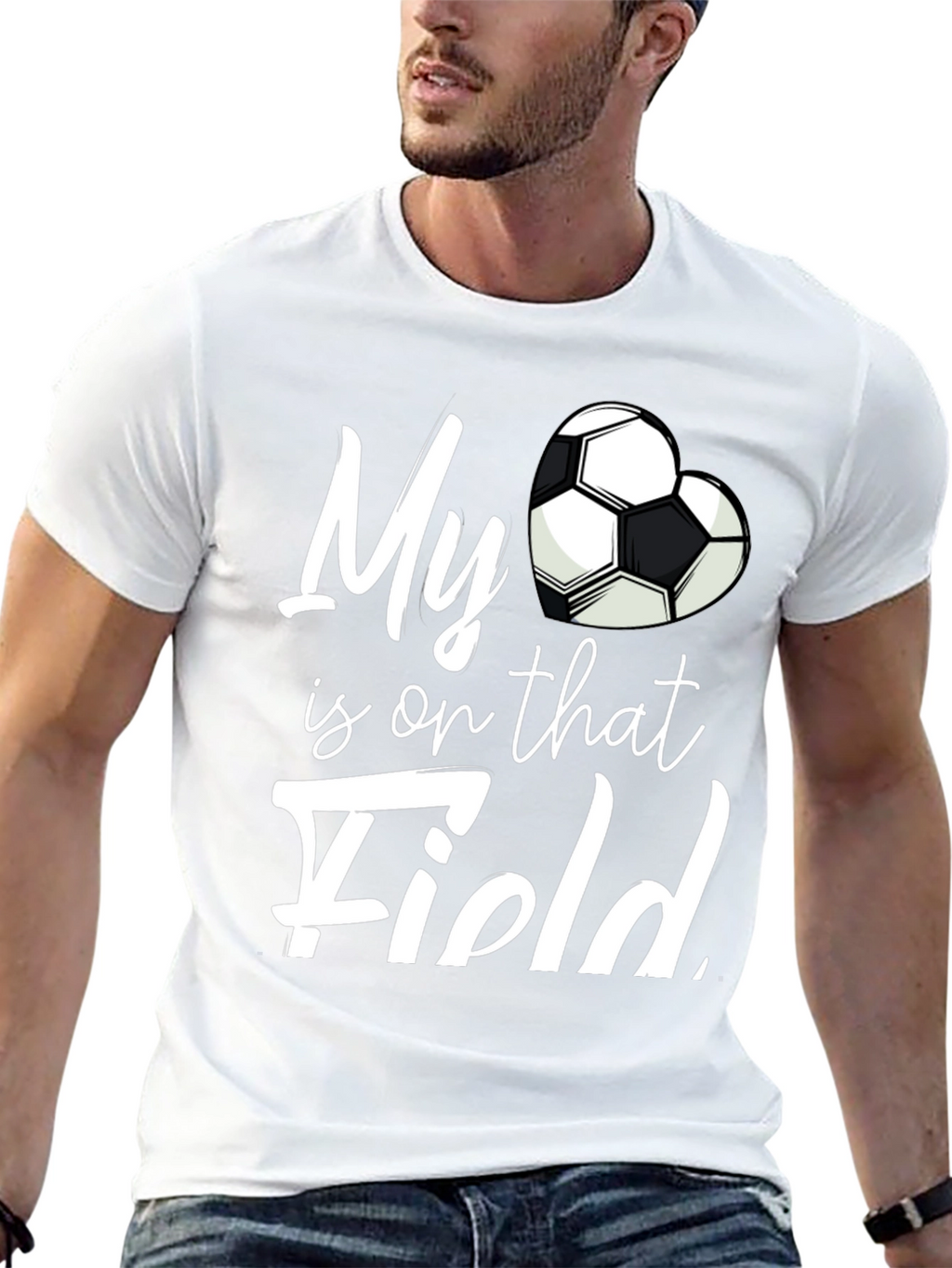 My Heart is on That Field Soccer Fan T-Shirt