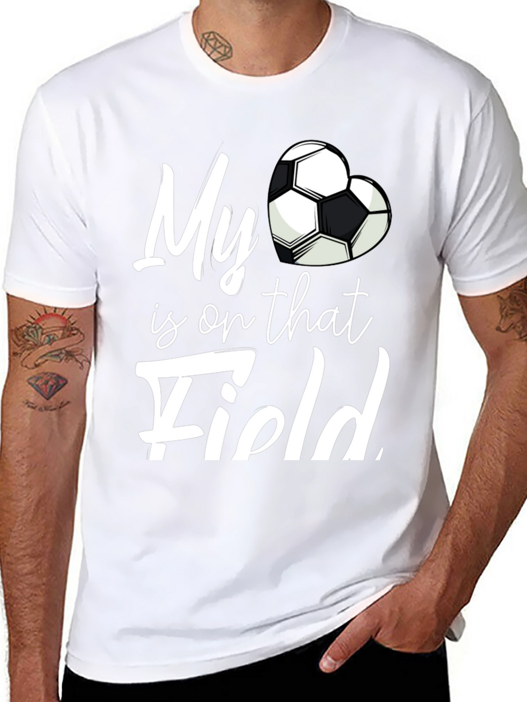 My Heart is on That Field Soccer Fan T-Shirt