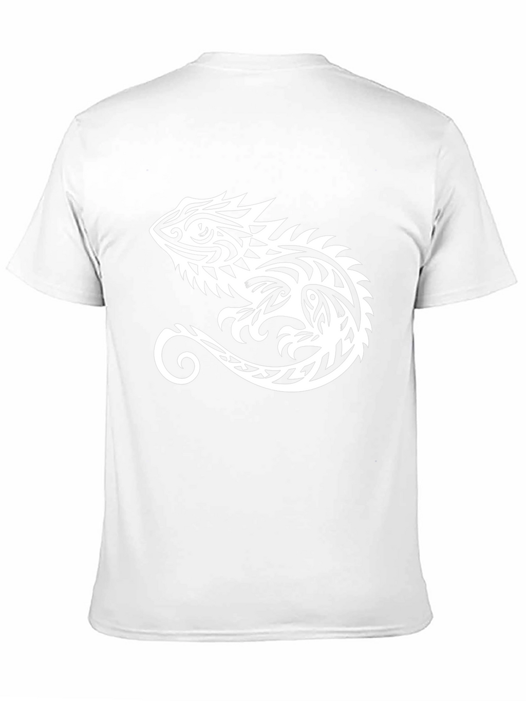 Tribal Lizard Graphic Tee - Black