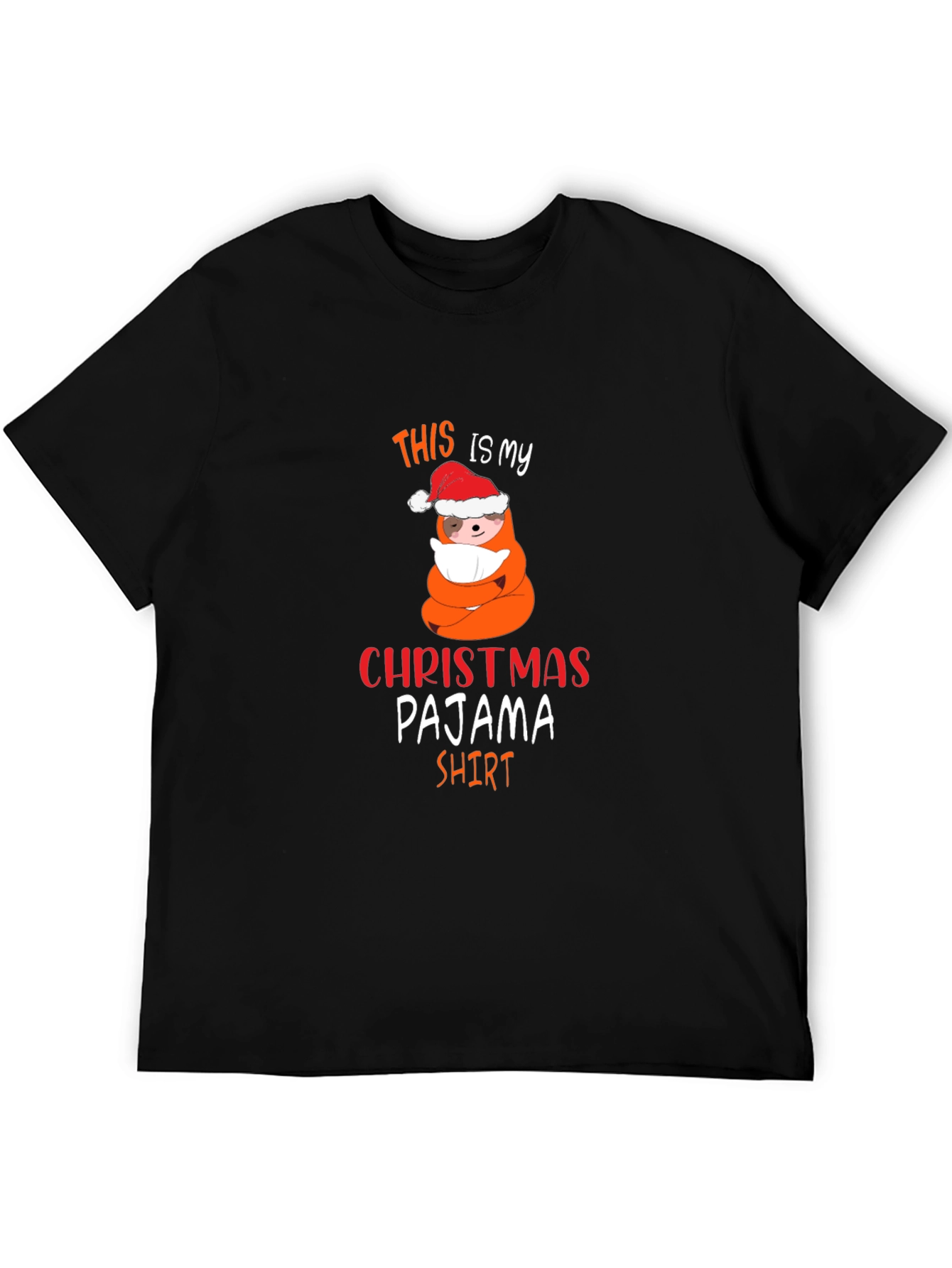 Christmas Pajama Shirt Funny Holiday Tee