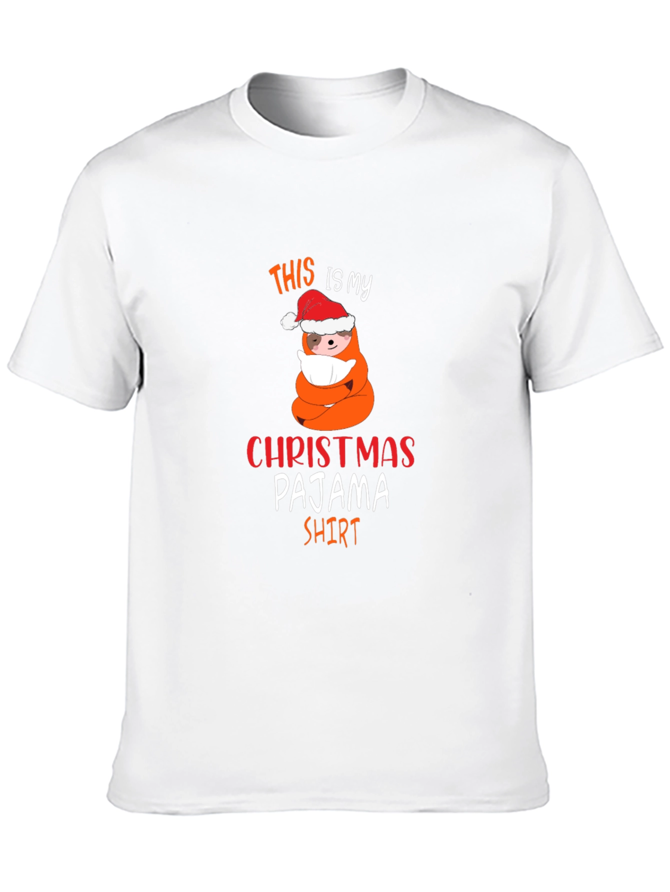 Christmas Pajama Shirt Funny Holiday Tee