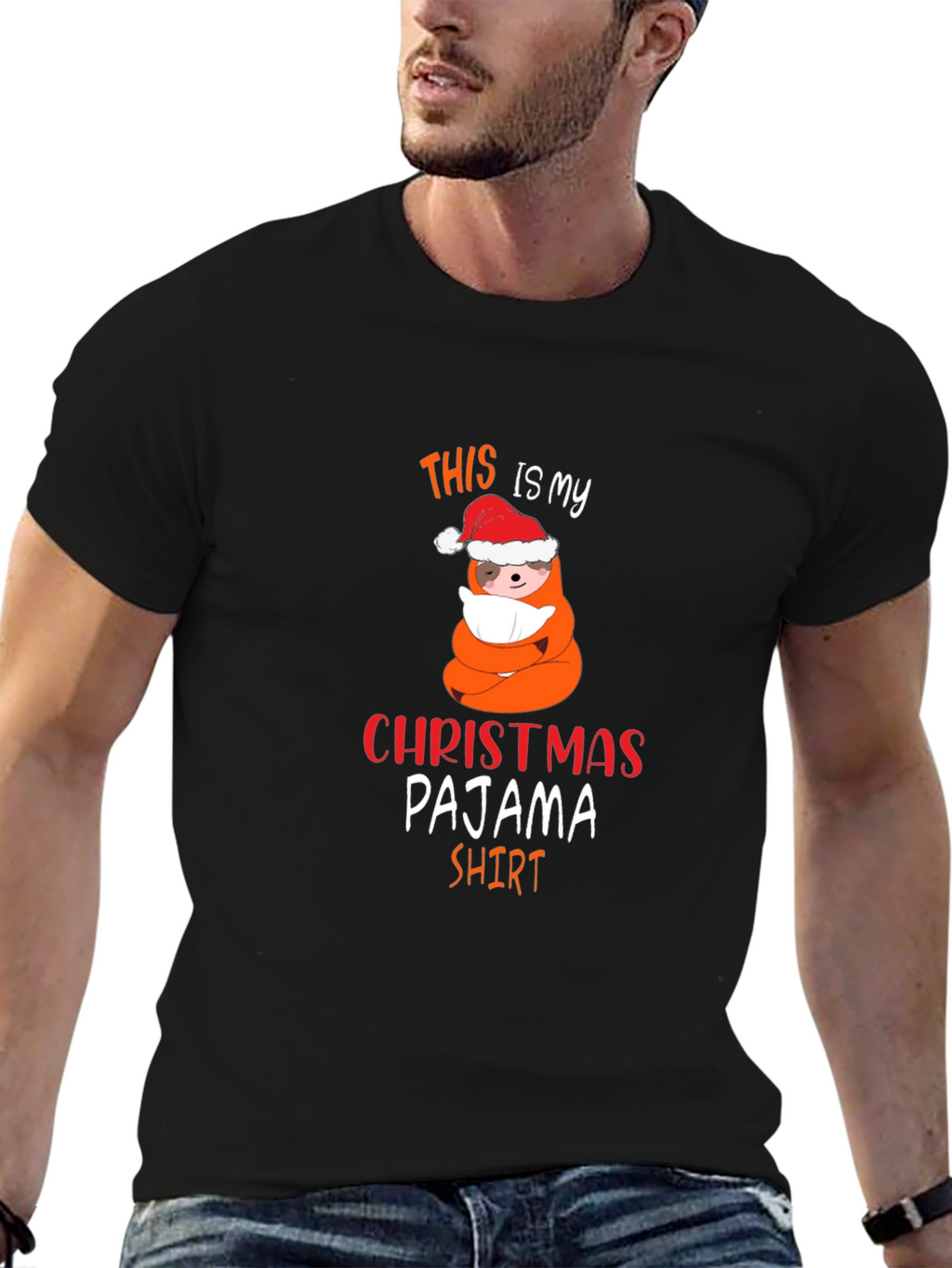 Christmas Pajama Shirt Funny Holiday Tee