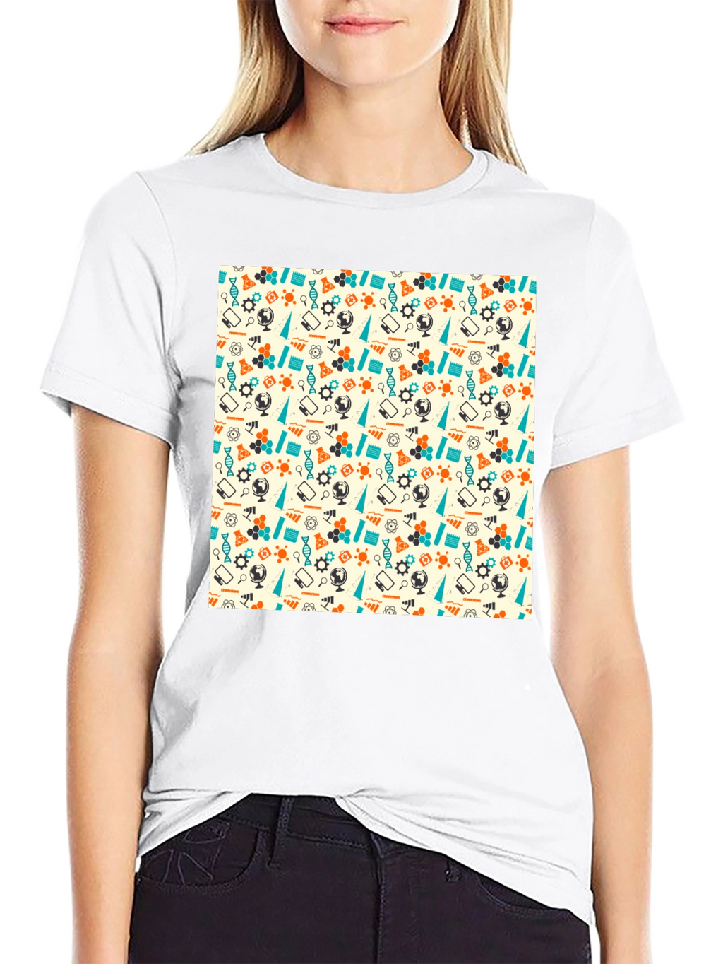 Science Pattern T-Shirt: Stylish & Unique Design
