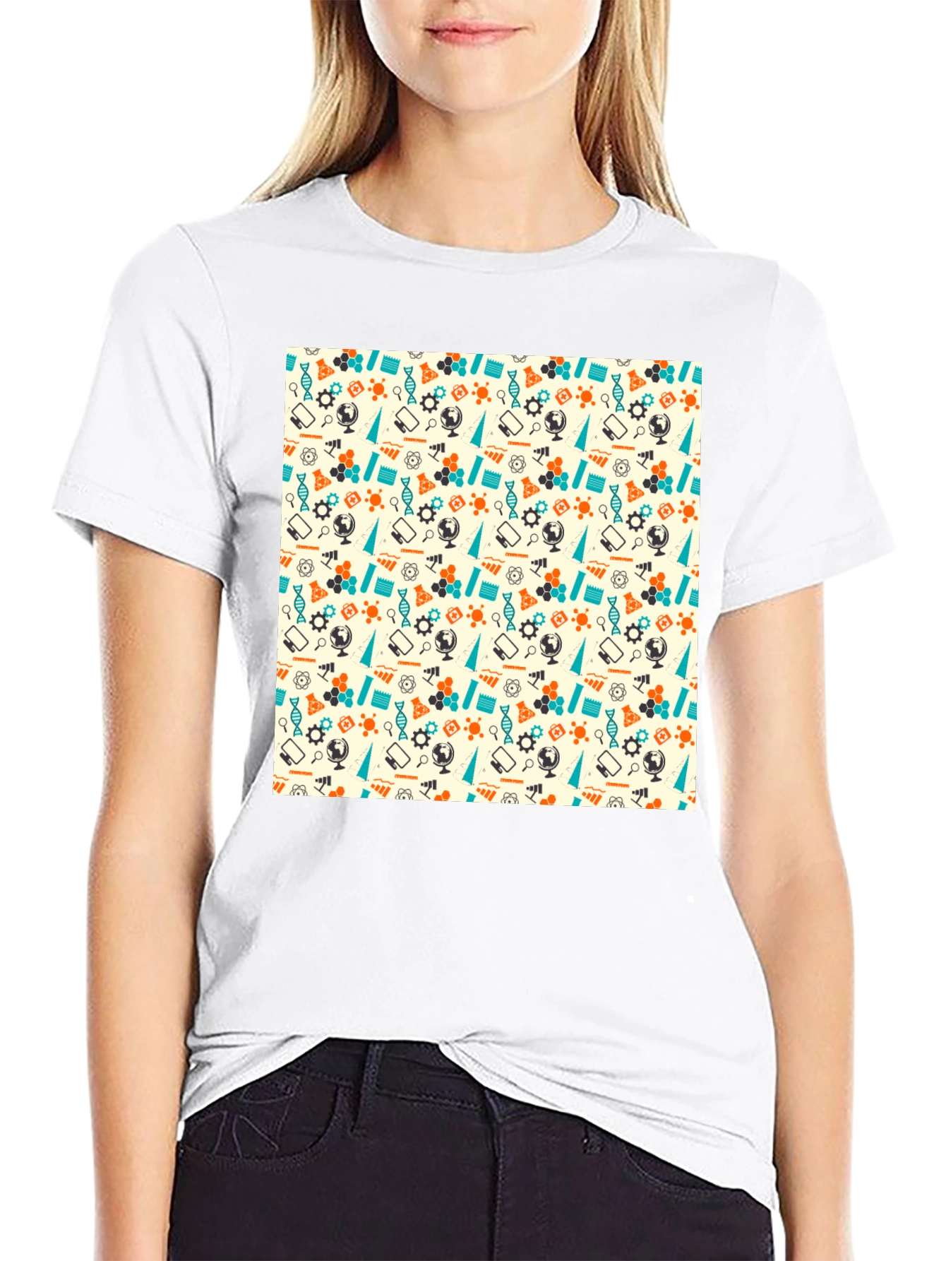 Science Pattern T-Shirt: Stylish & Unique Design