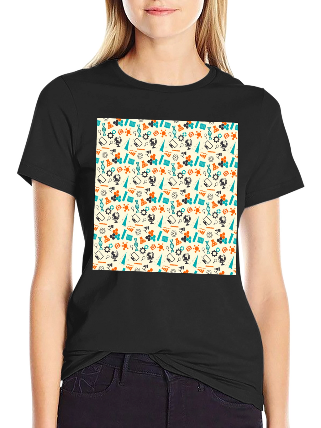 Science Pattern T-Shirt: Stylish & Unique Design