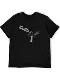 Guitar Skills Graphic Tee - Black Cotton T-Shirt