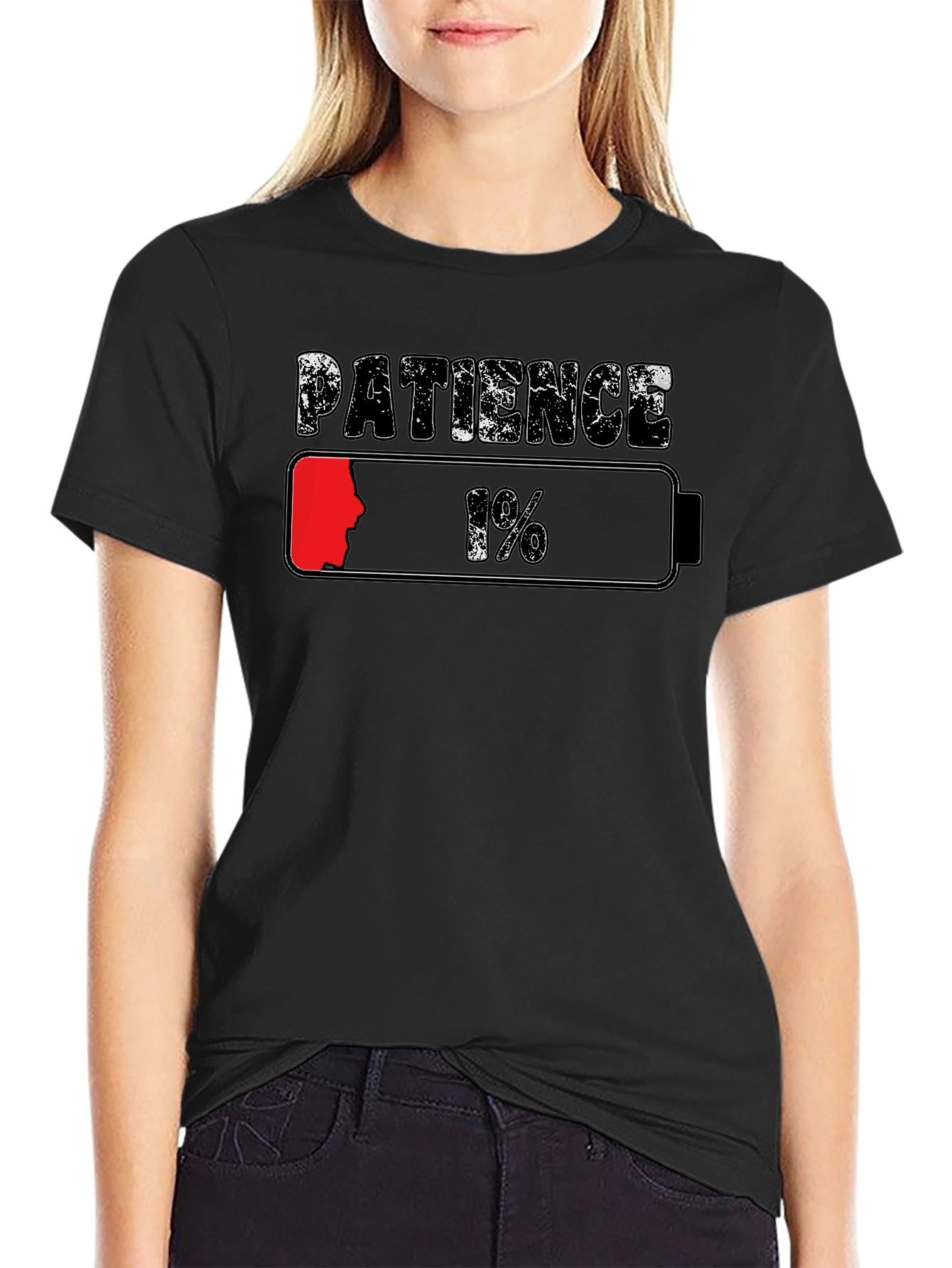 Patience Low Battery T-Shirt