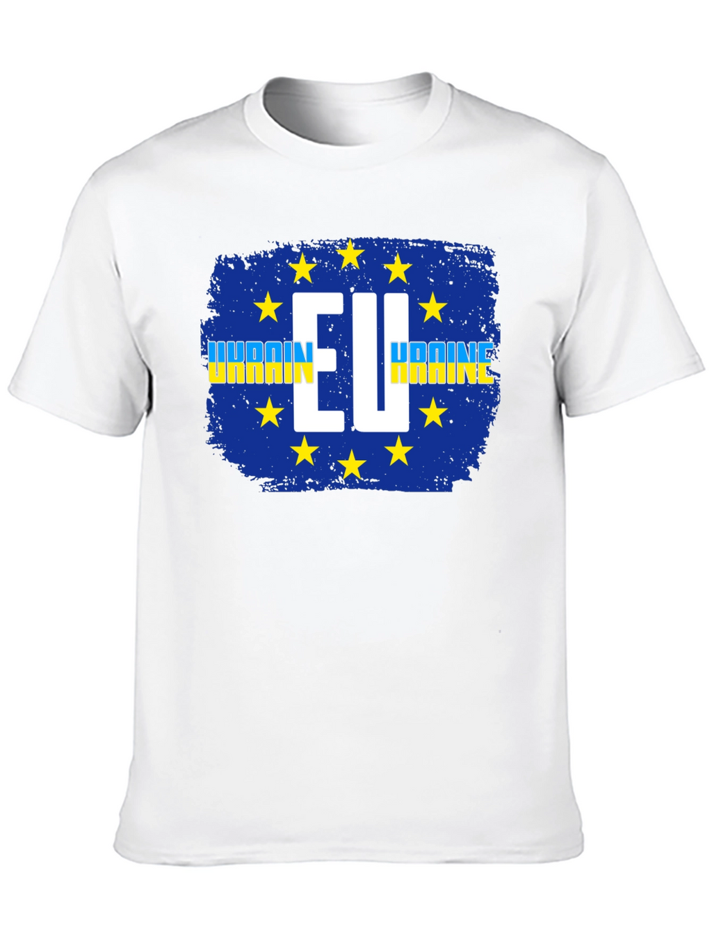 Ukraine EU Flag T-Shirt