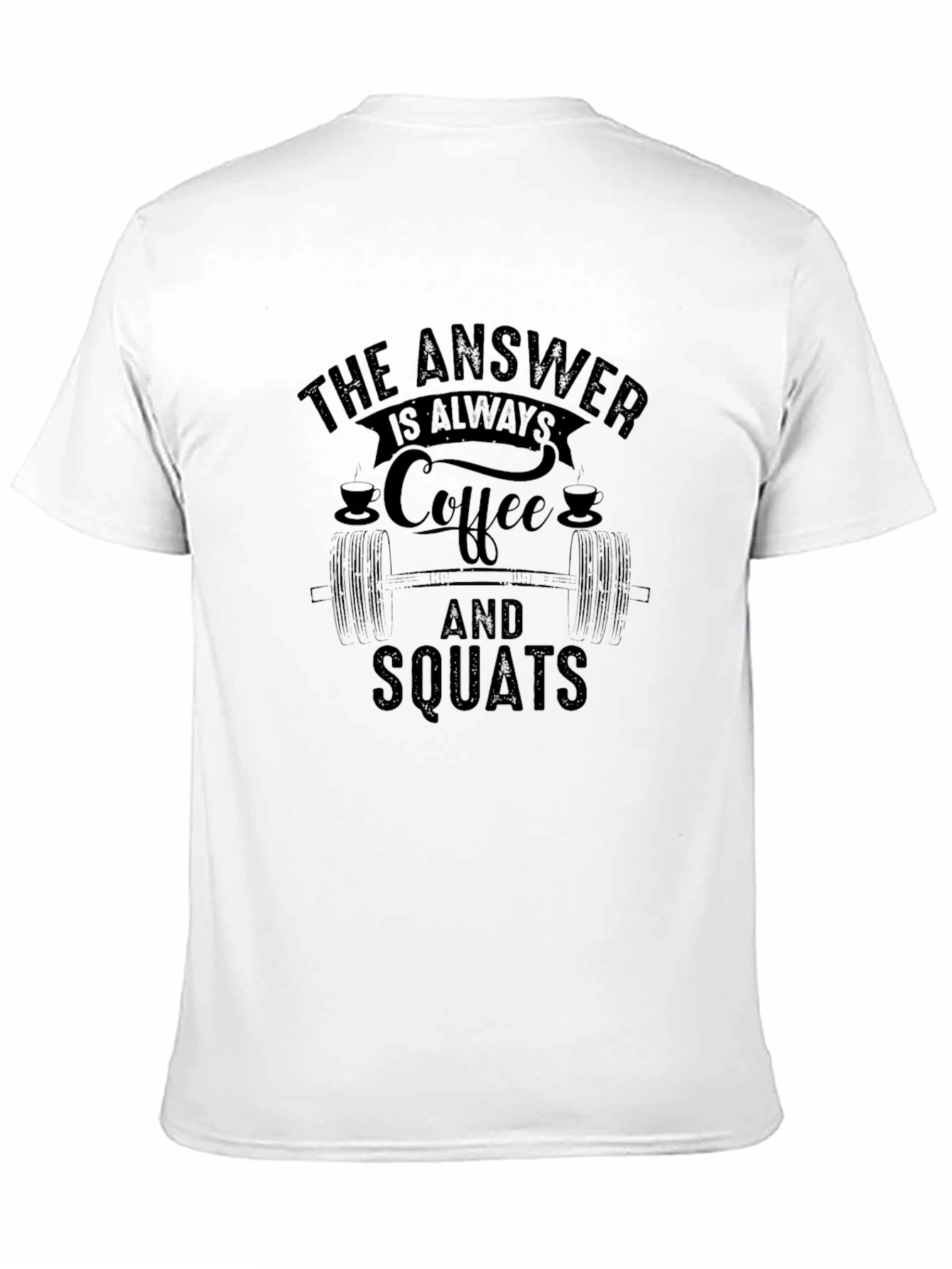 Coffee and Squats Black T-Shirt