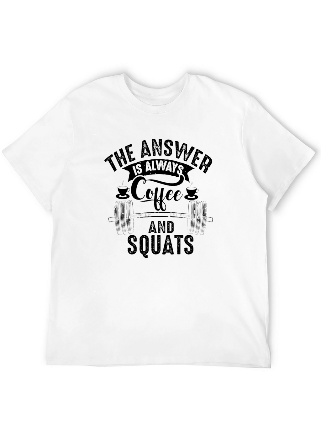 Coffee and Squats Black T-Shirt