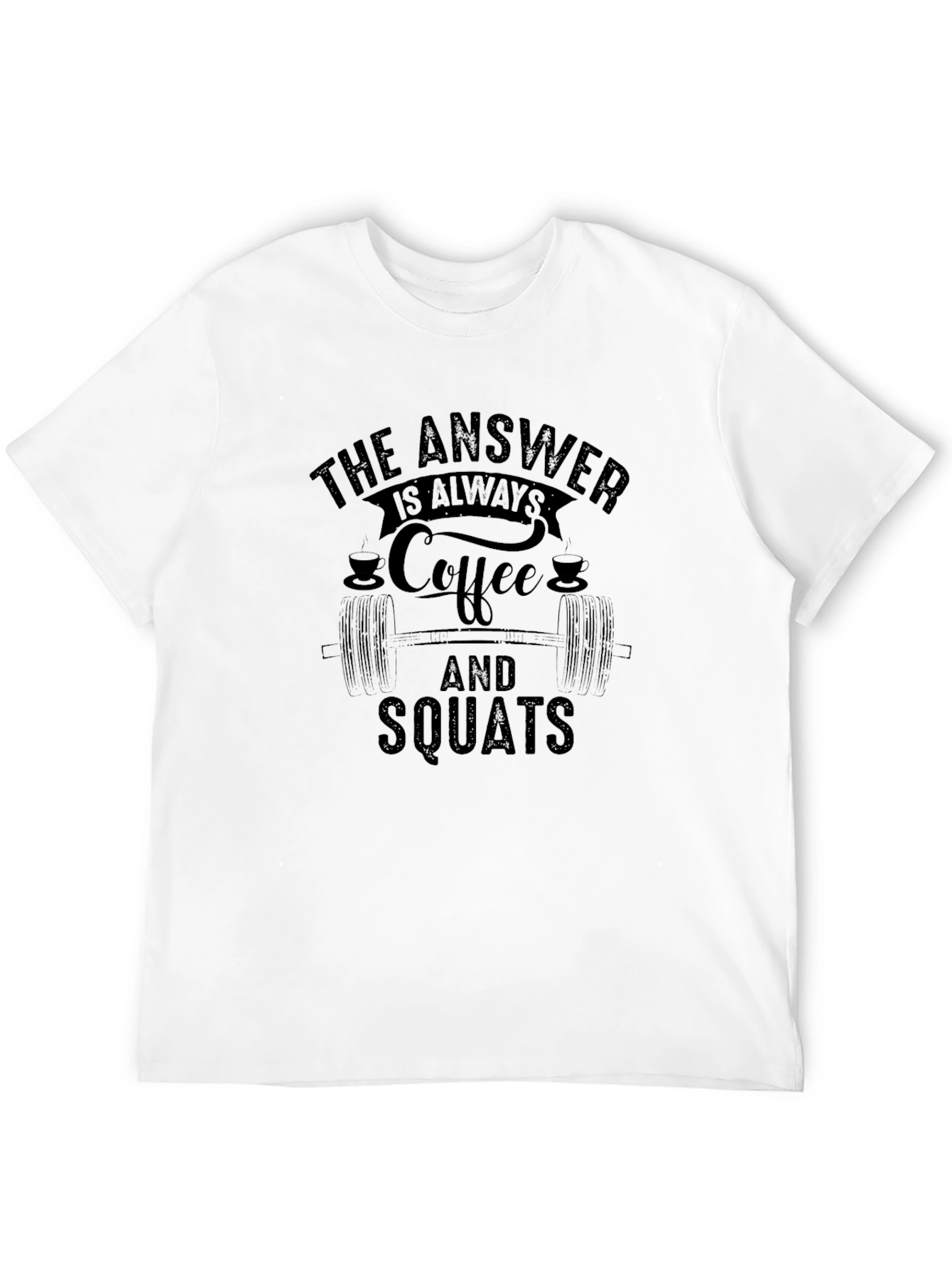 Coffee and Squats Black T-Shirt