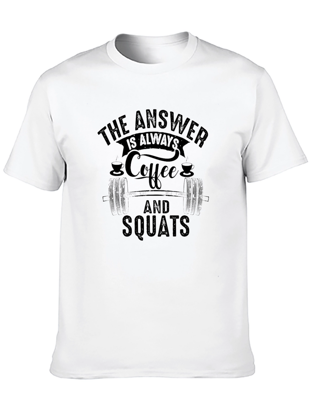 Coffee and Squats Black T-Shirt