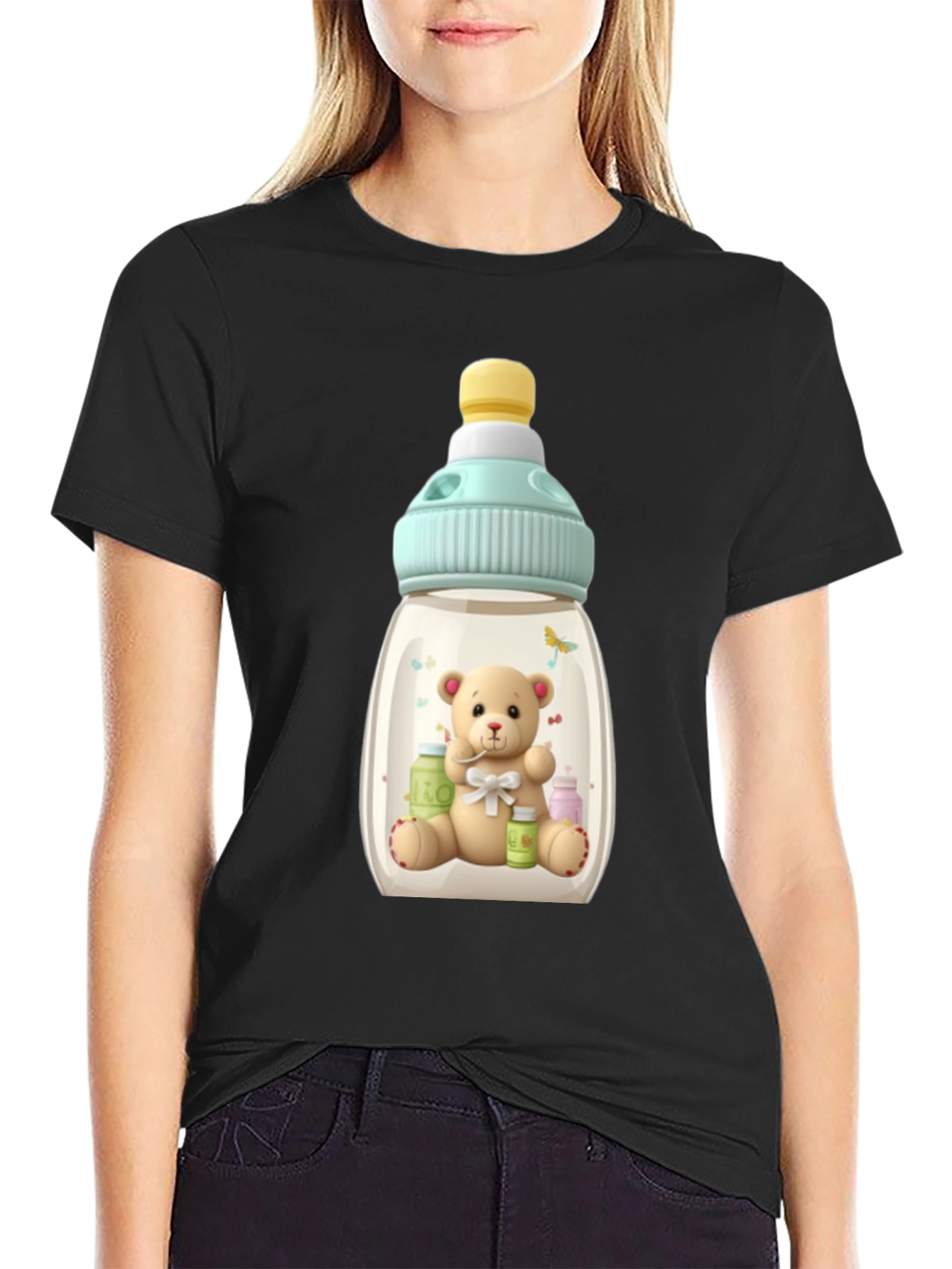 Teddy Bear Baby Bottle T-Shirt