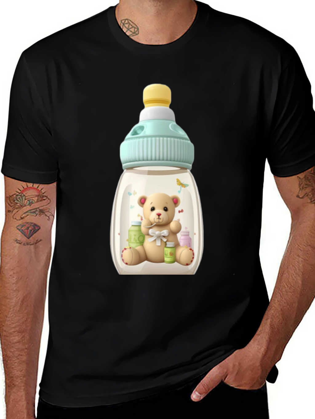 Teddy Bear Baby Bottle T-Shirt