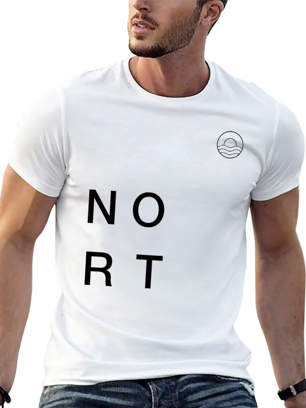 Modern Black Graphic Tee - Nort Design