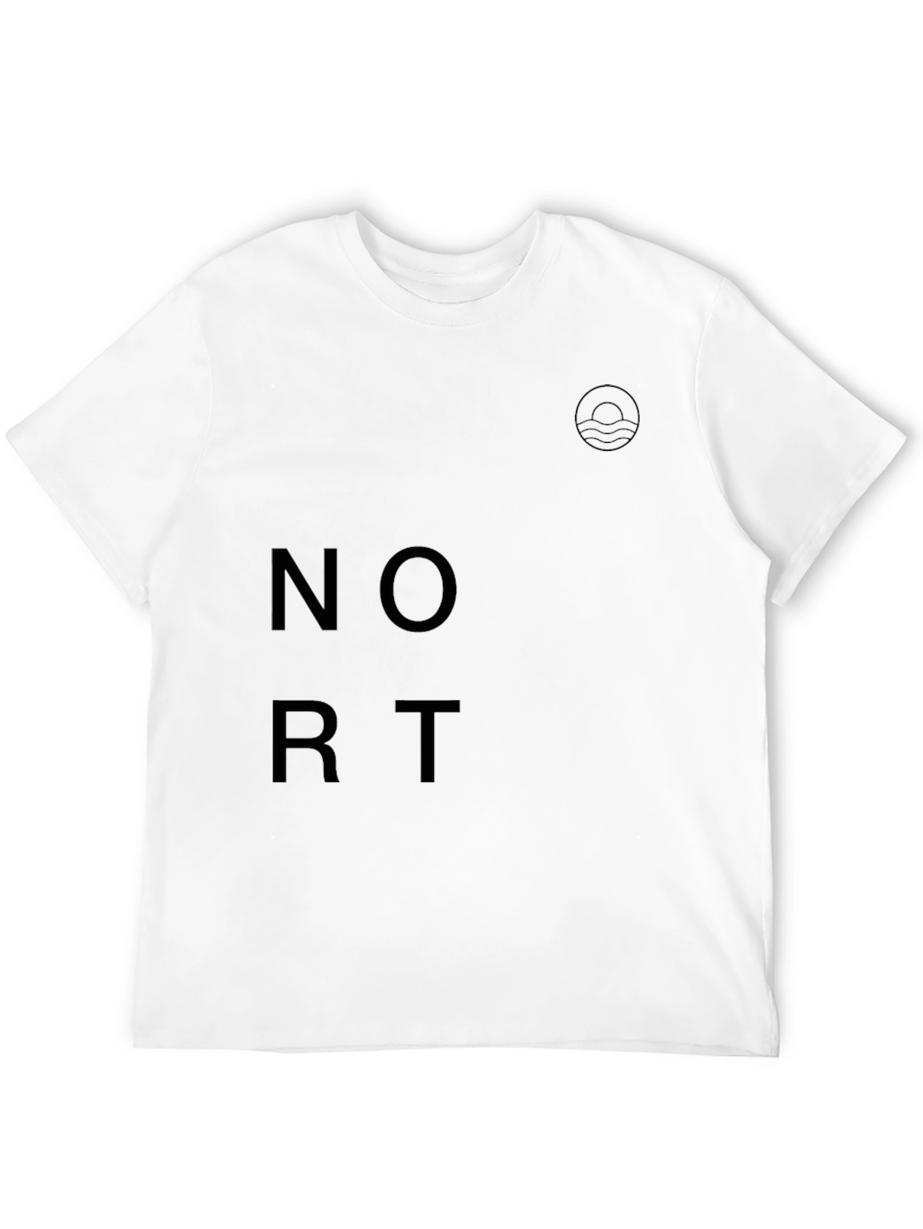 Modern Black Graphic Tee - Nort Design