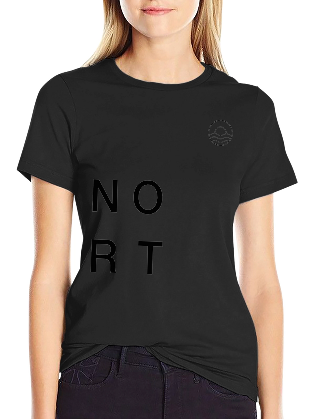 Modern Black Graphic Tee - Nort Design
