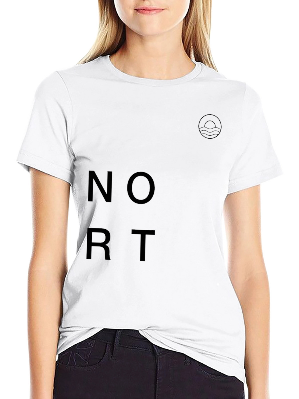 Modern Black Graphic Tee - Nort Design