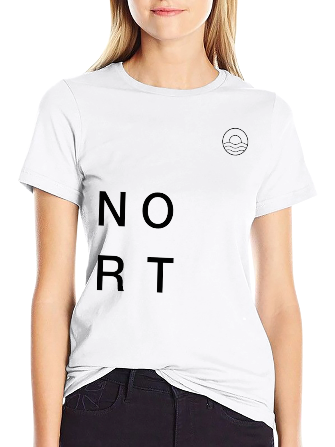 Modern Black Graphic Tee - Nort Design