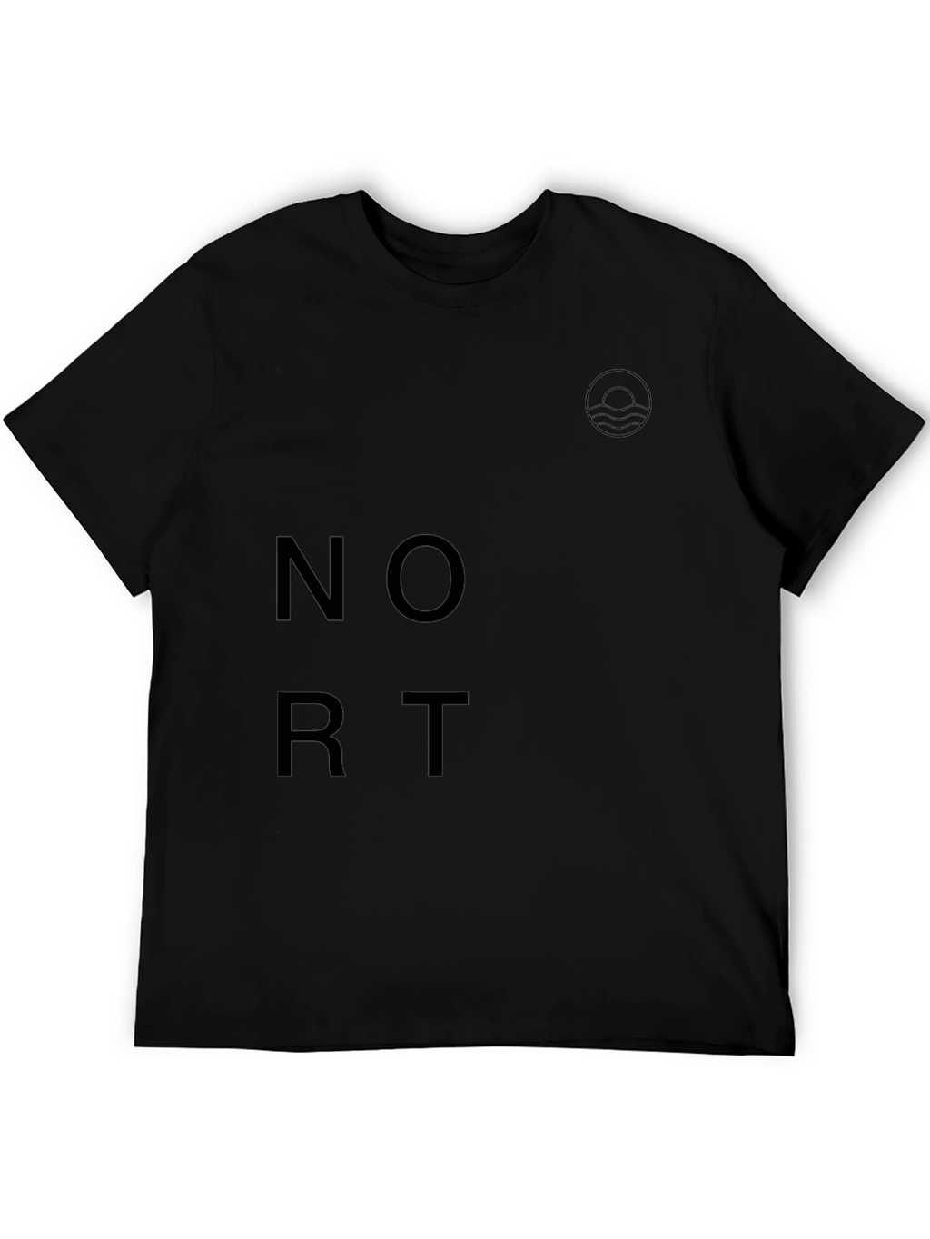 Modern Black Graphic Tee - Nort Design
