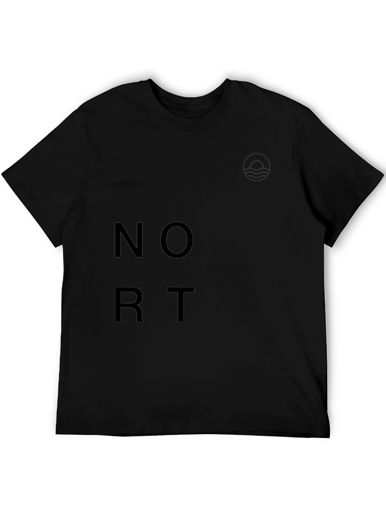 Modern Black Graphic Tee - Nort Design