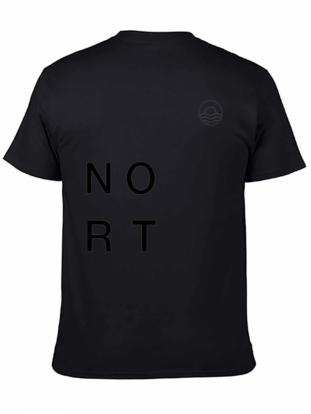 Modern Black Graphic Tee - Nort Design